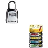 kitmlk5400dmmm684sh – Valueキット – マスターロックロック組み合わせ5キースチールボックス( mlk5400d ) and Post - it矢印メッセージ1 / 2amp