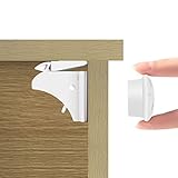 安全磁気キャビネットロック　キャビネットロック　チャイルドプルーフロック　ベビーガード　隠れた磁気ロックシステム　引き出し/食器棚/キャビネットなどに適用　4ロック+1キー