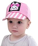 GEMVIE キッズ 子供 女の子 男の子 ベースボール キャップ 可愛い レゴ柄 スポーツ コットン 帽子 日焼け防止 サンバイザー 野球帽 かわいい ピンク
