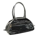 Jas-M.B. ジャスエムビー 50% Traveller ミニボストンバッグ 50%トラベラー レザー 毛皮 ファー ポニーブラック 50TRAVELLER-PONYBK