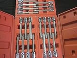 21pc Ate Pro 3 / 8 "ドライブMM SAE Extra Long 4 – 1 / 2 "シャンク六角トルクスビットソケットセット
