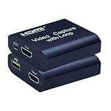 サファイア HDMI キャプチャーボード USB2.0 1080P HDMI ゲームキャプチャー ビデオキャプチャカード 録画 配信用 画面共有 撮像 ZOOM/Skype 会議に適用 DSLR Nintendo Switch Xbox One PS4 Wii U OBS Studio対応 電源不要