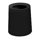 Fkstyle 【二重構造】ゴミ袋隠し ゴミ箱 スタイリッシュ インテリア 選べる3色 8L/12L PP素材 シンプル オープンタイプ 洗面所 キッチン リビング 子供部屋 (ブラック, 8L)