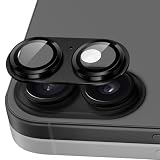AiMaoo カメラフィルム iPhone 17専用 カメラ保護 9H強化ガラス アルミ合金 レンズカバー 超高透過率 アイフォン17対応 一体型 耐衝撃 キズ防止 露出オーバー防止 気泡ゼロ カメラカバープロテクタ ブラック
