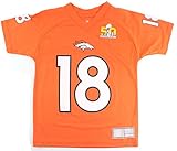 ペイトンマニングデンバーブロンコス# 18 Youth Super Bowl 50パフォーマンスPlayer Tシャツ