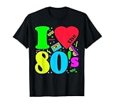 I love The 80'S Tシャツ 80年代90年代のコスチュームパーティーTシャツ Tシャツ