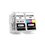 J-ECO製 BC-345XL 顔料 BC-346XL 染料 お得な2本セット 大容量 ISO14001、ISO9001、CE、SGS認証工場 キヤノン用 詰め替えインクカートリッジ (BC-345 BC-346 BC-345XL BC-346XL BC-345BK BC-346CL BC-345XLBK)