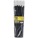 TR Industrial TR88305 Multi-Purpose Cable Ties (50 Piece) 18 Black [並行輸入品]