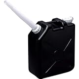 MIZUHO（ミズホ) 扁平缶 20L カラー容器(ノズル付) ブラック No.0485