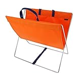 サキ 手荷物入れ セルフワゴン レザー調 PVC オレンジ R-357OR