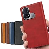 Oppo Reno5 A ケース 手帳型 Reno5A ケース ネノ 5A SIMフリー ワイモバイル 対応 Reno 5A ケース おっぽ oppo ネノ5A カバー OPPOneno5a オッポ Reno5A スマホケース 手帳型 カバー case 適用 【iCoverCase】 内蔵マグネット ケース 手帳型 スマホケース 携帯カバー カード入れ スタンド機能 落ち着いた色 レトロ レッド