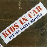 Kids in Car Sticker BI-02：WHステンシル Kids アメリカンなBaby in Car