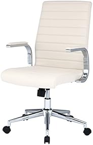 サンワサプライ PUレザーチェア 固定肘 ロッキング調整