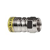 Klein Tools VDV812-627 Push-On Connector-F, RG6/6Q, Male, 10-Pack by Klein - Geneva Supply [並行輸入品]