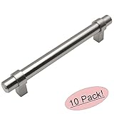 Cosmas ® 161 – 4snサテンニッケルContemporaryバーキャビネットハンドルプル – 4 "穴中心 – 10パック