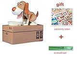 JCareキュートChoken Greedy犬モデル貯金箱お金保存ポットコインボックスクリエイティブ子供キッズクリスマス誕生日ギフト貯金箱