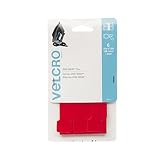VELCRO Brand - ONE-WRAP For Cables, Wires & Cords - 15" x 1/2" Ties, 6 Ct. - Red [並行輸入品]