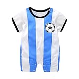 エルフ ベビー(Fairy Baby)サッカー ユニフォーム ベビーロンパース 半袖 ストライプ 66