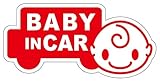 Sticker Shop Haru BABY ＩＮ CAR マグネット 車型 ２０cm レッド