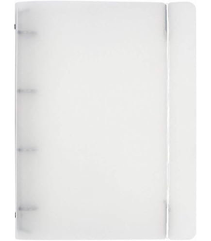 Amazon | K-Hit's クリアバインダー リングファイル A4 縦 4穴 背幅