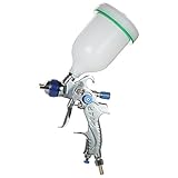KKmoon 601 HVLP エアスプレーガン 1.4mm 1.7mm 2.0mm 三種ノズル エアブラシキット 重力フィード ペイントスプレーガン ステンレススチール スポット補修 自動車塗装