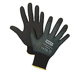 North by Honeywell NF45/9L Micro-Foamed Nitrile Palm-Coated Gloves, Size 9/Large by Honeywell