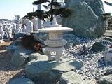 雪見燈籠(1.5尺・丸型)【錆び石】