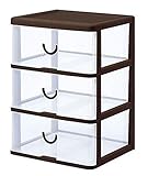 サンコープラスチック 収納引き出し エルピス クローゼット No.300 ブラウン 約幅50×奥行44.1×高さ69.3cm 452276