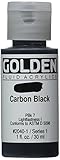 黄金の流体アクリル塗料 1 オンス カーボン ブラック