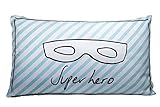 Greenbuds Super Hero Organic Cotton Toddler Pillowcase Kids Pillow Cover Blue Stripe Hypoallergenic 