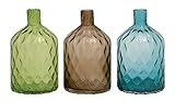 Benzara 67466ガラスの花瓶、3盛り合わせ
