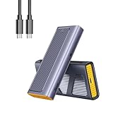 Raver M.2 SSD 外付けケース USB4.0 NVMe M.2 SSDケース 40Gbps高速転送 NVMe PCIe 4.0x4対応 2230/2242/2260/2280 アルミ筐体 Type C-C ケーブル 熱伝導シート シリコンラバー付き