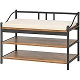 不二貿易 収納付きベンチ クルト 幅80cm ブラウン 96874