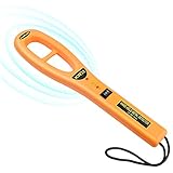 Kuman 金属探知機 軽量ハンディ 高感度 金属探知器 簡単操作 防犯 センサー 警告音 警告振動 駅/国境防備/学校/裁判所/会場/工場 安全検査に適用　KW32