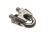 ワイヤロープクランプUボルトケーブルグリップ12 mm 1 /2インチ亜鉛メッキスチール(パックof 12 )