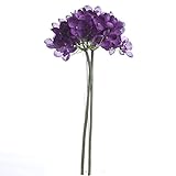 工場直接クラフト6ステムバンドルのリッチパープルHydrangeas花柄Arranging、Craftingおよび表示