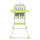 取り外し可能なトレイ、緑のオックスフォード布のクッションとホイールとダイニングテーブルのための調節可能な幼児の高い椅子を食べるためのポータブル折りたたみベビーブースターシート
