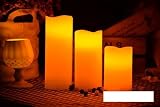 【ノーブランド品】癒しの光 ledキャンドルライト リモコン付き　3個セット