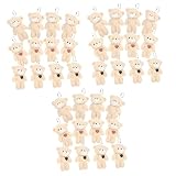 Toddmomy 12個 テディベア人形 クマのぬいぐるみ ミニクマ アニマルペンダントキーホルダー ミニぬいぐるみ かさばる バレンタインデー