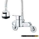 [ネット] Neto シングルレバー壁付キッチン水栓 台所 流し台 水道 蛇口 C-4 (海外直送品) [並行輸入品]
