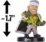 Krieg ~1.7" Mini-Figure w/ Stand: One Piece Collection - 10th Anniversary Road to Becoming the King of Pirates Series