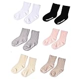 6ペア0-2歳の赤ちゃんストライプチューブソックスパック