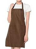 RONDE エプロン ブラウン 男女兼用 シンプル 男性用 女性用 カフェ シンプル メンズ レディース