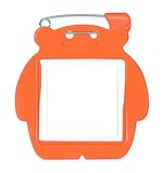 共栄プラスチック　クマ型　名札　１枚パック　　Ｃ－７２－１－ (O　オレンジ)
