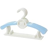 Ymgot ベビー ハンガー すべらない 10本セット 伸縮式 衣類ハンガー 一個二役 多機能 ベビー 用品 (ブルー)