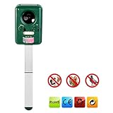 Signstek　アニマルバリア　動物撃退器 猫よけ　害獣退治 超音波&強力フラッシュ ソーラー式 防水仕様