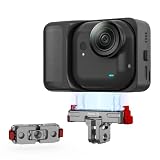 Insta360 GO Ultra 用 クイックリリースマウント マグネット拡張アダプター アルミ合金製 GoPro対応 1/4インチ ネジアダプター アクションカメラ アクセサリー