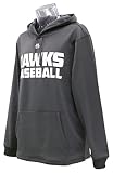SoftBank HAWKS(ソフトバンクホークス) 福岡ソフトバンクホークスMajestic製裏フリースパーカー(グレー/XLサイズ)
