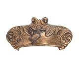 Bosetti Marella 101079.03 Colonial Series Brass Bin Pull 3.58-Inch by 1.82-Inch Antique Brass Distre