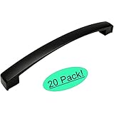 Cosmas 616 – 160 FBフラットブラックモダンキャビネットハードウェアアーチハンドルプル – 6 – 5 / 16 "インチ( 160 mm )穴中心 – 20パック